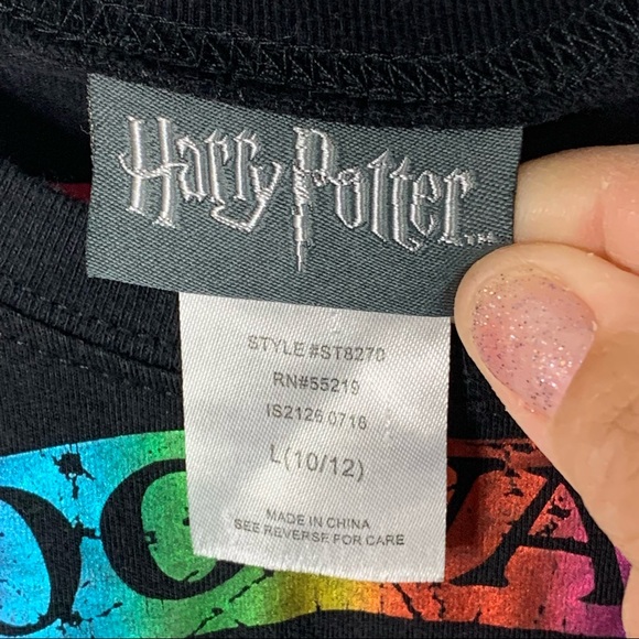 Girl’s Harry Potter Metallic Graphics T-Shirt - Picture 9 of 10